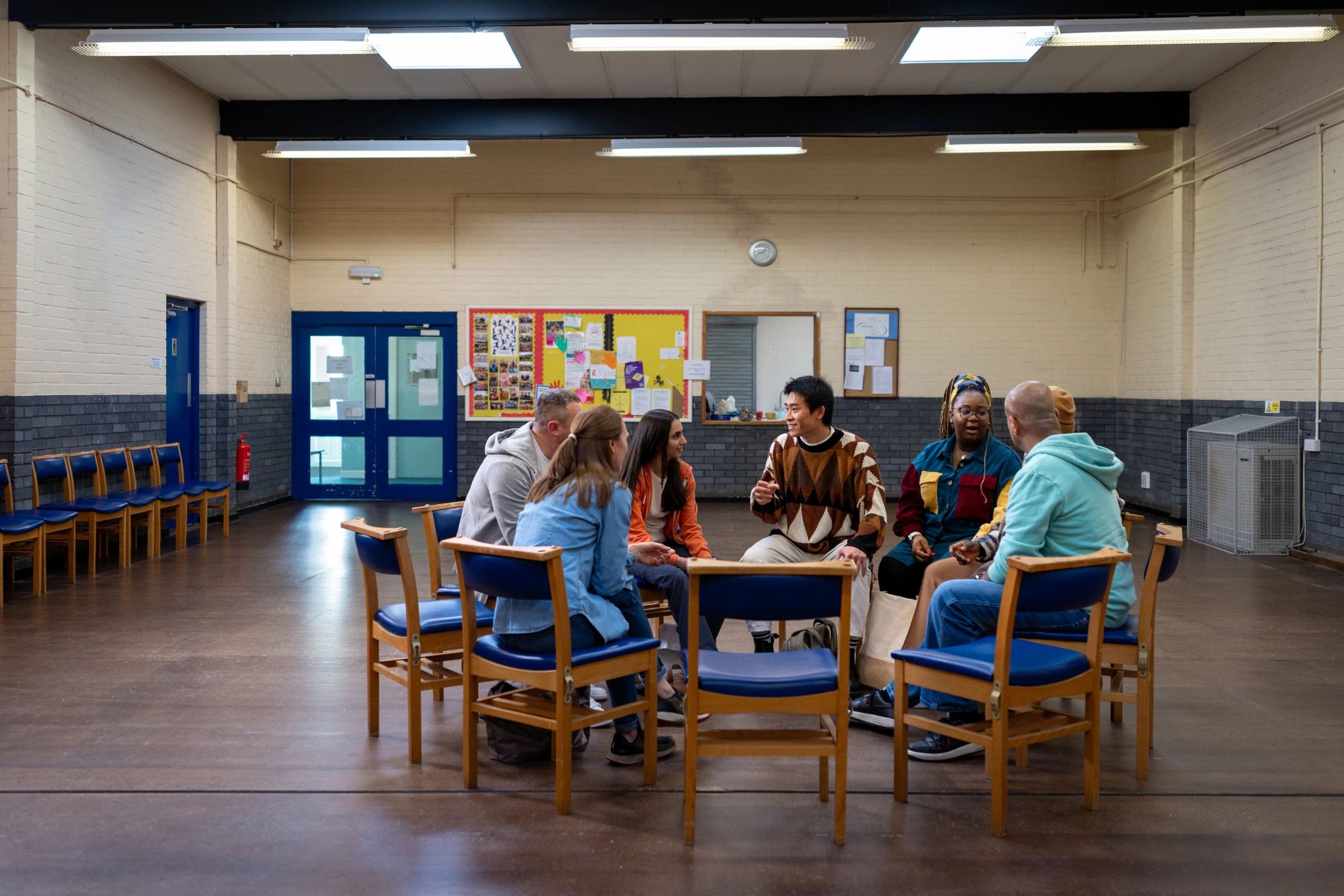 Professional group meeting in discussion
